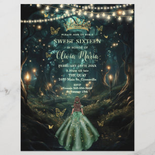 Floresta Encantada Vestido Verde Esmeralda Doce Do