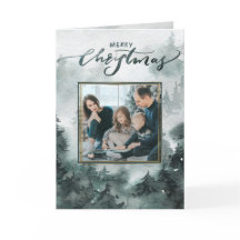 Floresta Florestal | Cartão de Natal de Fotografia