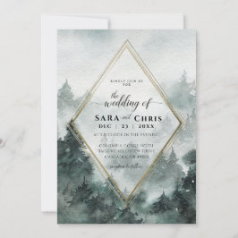 Floresta Florestal | Convite De Casamento Por Aqua