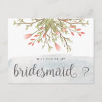 Floresta Mágica | Cartão postal Bridesmaid