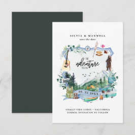 Floresta Montanhosa Rústica | Crista de Casamento