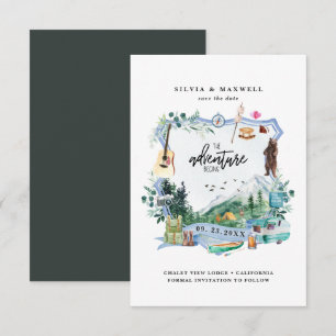 Floresta Montanhosa Rústica Crista de Casamento