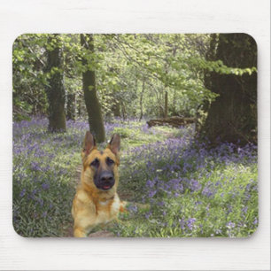 Floresta Mousepad do german shepherd