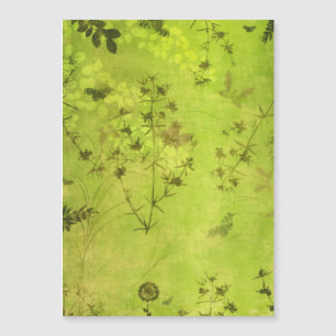 Floresta Natural Verde Flores Selvagens Borboleta