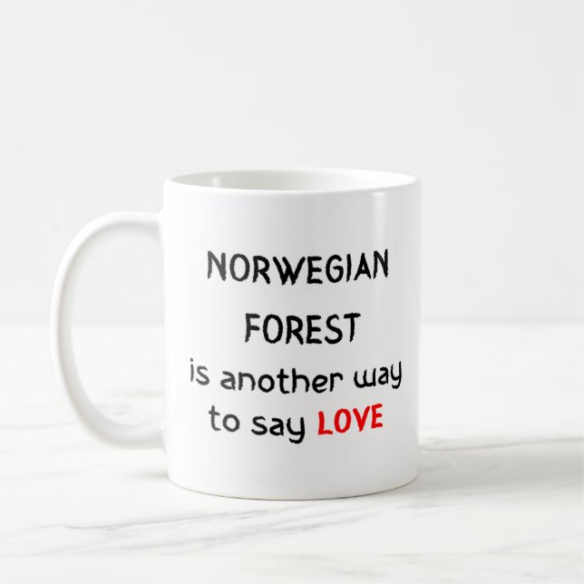 floresta norueguesa ama caneca de café (Esquerda)