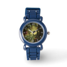 Floresta oculta - Painel frontal com relógio de nú