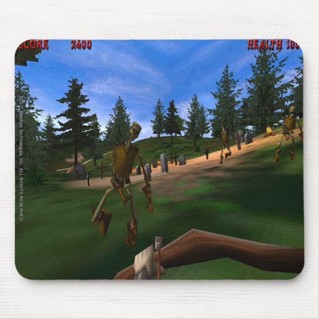 Floresta proibida 3 Mousepad retro (Frente)