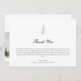 Floresta russa e Cartões de agradecimentos plano d