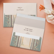 Floresta Simples Elegante Rústica casamento outono