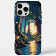 Floresta Tranquila com Árvores Antigas e Design da