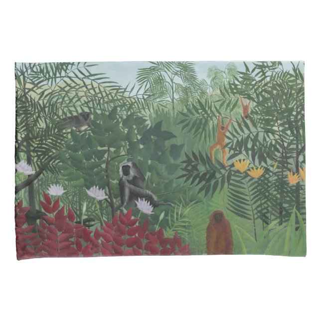 Floresta Tropical com Macacos e Cobra (Rousseau) (Frente-Direita)