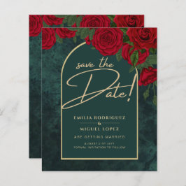 Floresta Verde Rosas vermelhas Douradas inverno SA