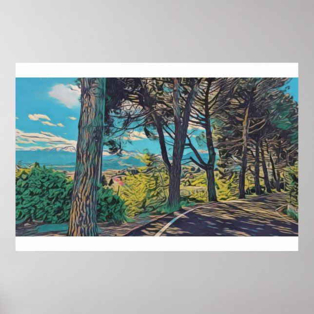 Floresta Vibrante do outono - Poster (Frente)