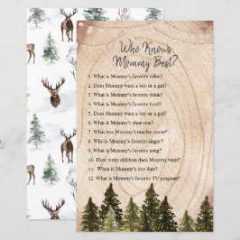 Floresta Woodland Winter Que Conhece A Melhor Mamã