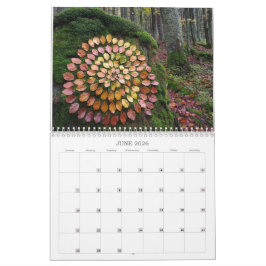 florestas calendário 2026 arte landart natureza