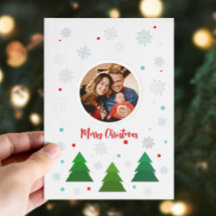 Florestas de Natal e flocos de neve personalizados