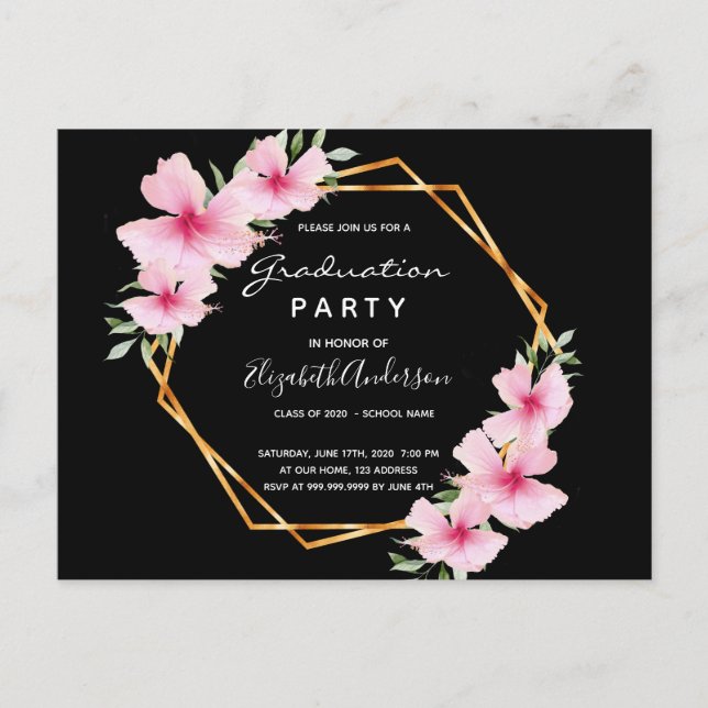 Florestas tropicais - convite à festa de formatura (Frente)