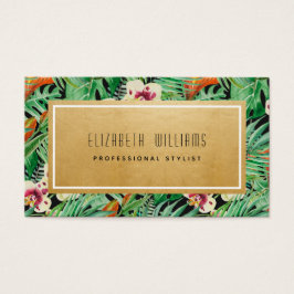 Florestas tropicais Douradas Cartões de visitas de
