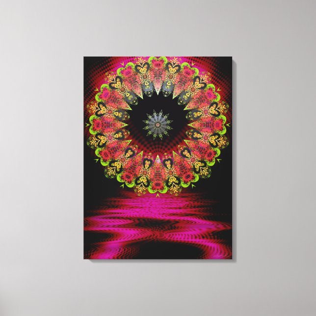 Floretiana Psychedelic Love Art Canvas (Frente)