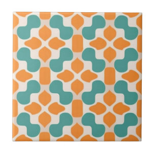 Flórida branca, bege, azul-aqua e laranja