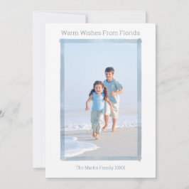 FLORIDA CARTÕES DE FOTO DE NATAL MÍNIMA DA PRAIA