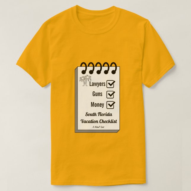 Flórida do Sul - Uma Camisa MisterP (Frente do Design)