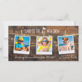 Florida Holiday Sand é o Cartão com fotos New Snow