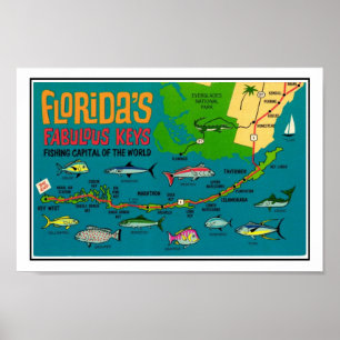Florida Keys Fish Impressão