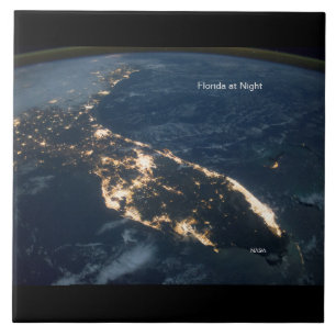 Flórida Luzes à Noite, NASA Foto Moderna ISS