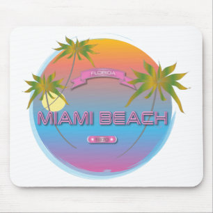 Flórida Miami Beach, Est. Mousepad Legal 1870