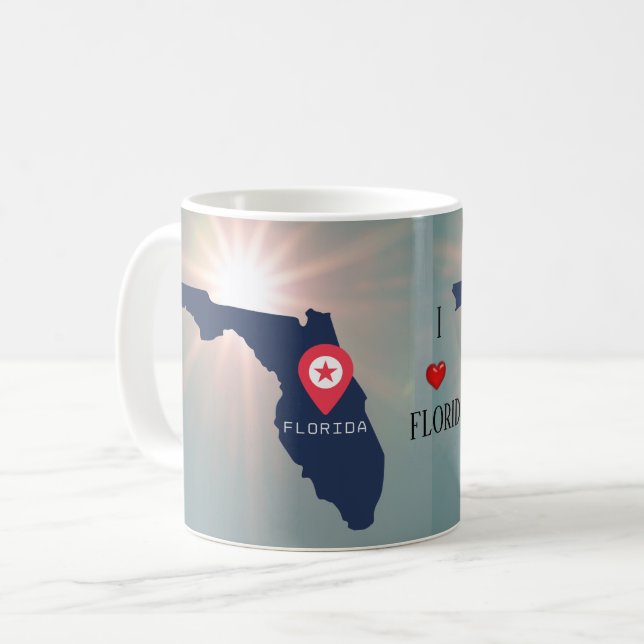 Flórida na caneca de café/chá (Frente Esquerda)