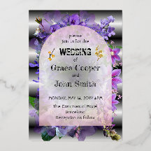 Flórida púrpura macia com fundo preto e branco