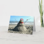 Flórida Snowman (3232) - Cartão Saudável<br><div class="desc">Na Flórida,  sabemos como "fazer funcionar" - sem neve?  Quem se importa?  Construímos um Sandman!</div>