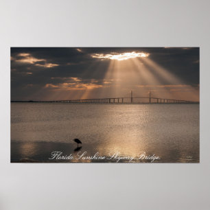 Florida Sunshine Skyway Bridge Impressão