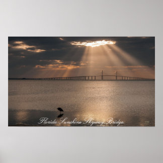 Florida Sunshine Skyway Bridge Impressão