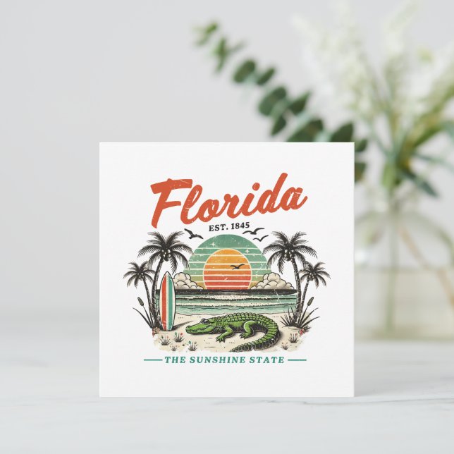 Florida, The Sunshine State - Sunset Beach Scene (Em pé/Frente)