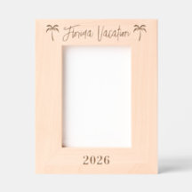 Florida Vacation Engraved Frames