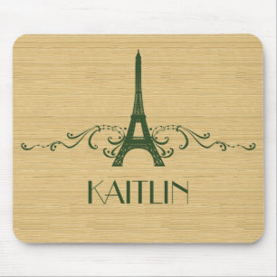 Flourish verde Mousepad do francês