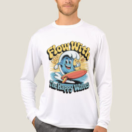 Flow With The Happy Waves Surf Style Men’s Tee