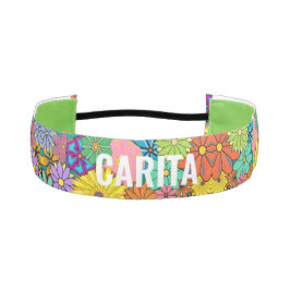 Flower Pattern Non-Slip Headband (Banda de ouvido 
