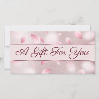 Flower Petals Faux Foil Gift