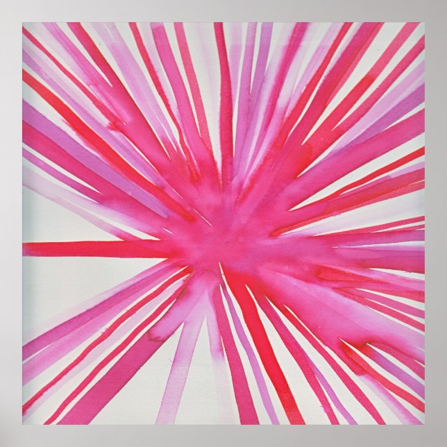Flower Poster in Pink (Frente)