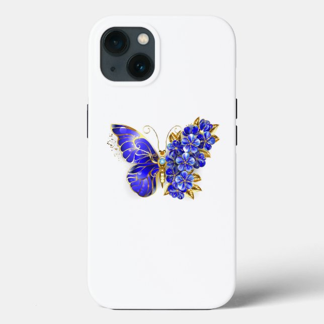 Flower Sapphire Butterfly (Verso)