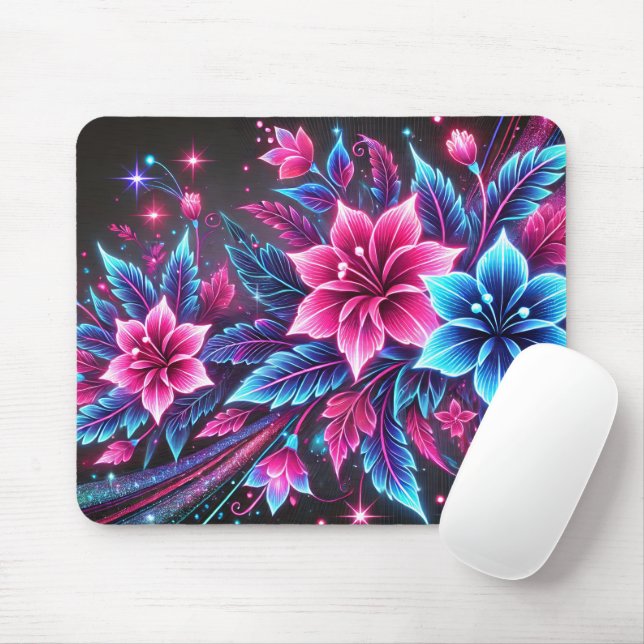 Flowers Mouse Pad (Com mouse)