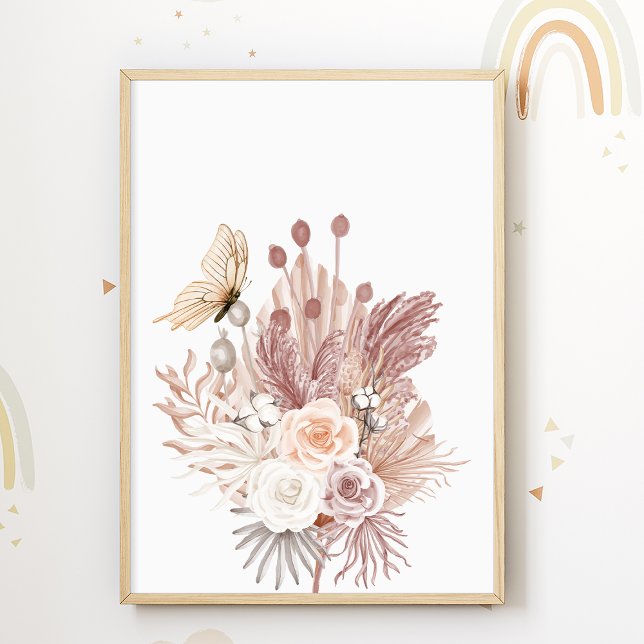 Flowers Nursery Poster Nature Kids Room Impressão (Criador carregado)