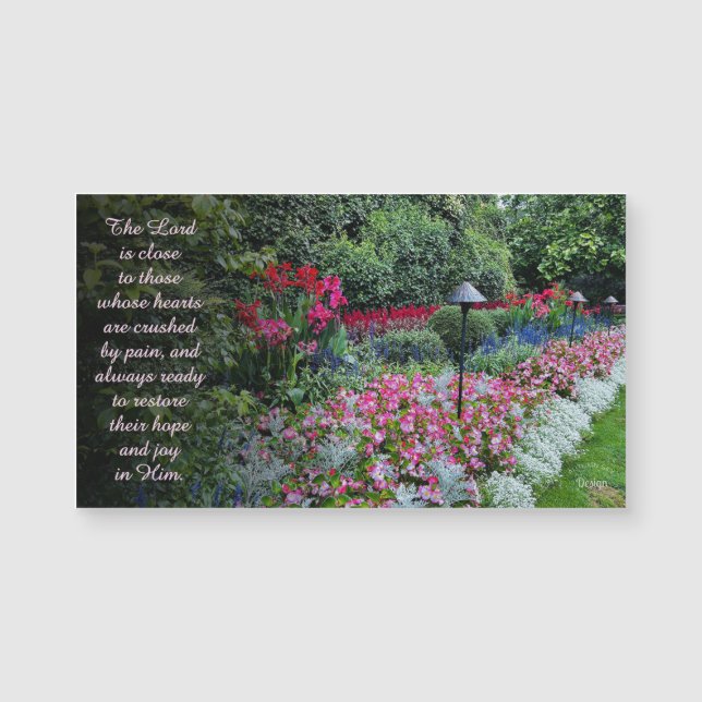 Flowers Photography Encouragement Quote Magnet (Frente)