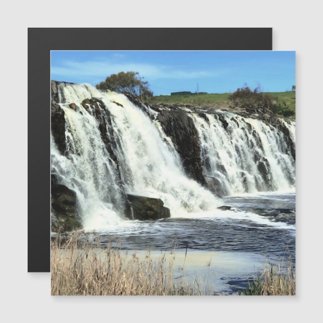Flowing Waters of Hopkins Falls Magnetic Card (Frente/Verso)