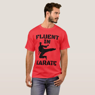 Fluente em Karate Camiseta engraçada de Karate