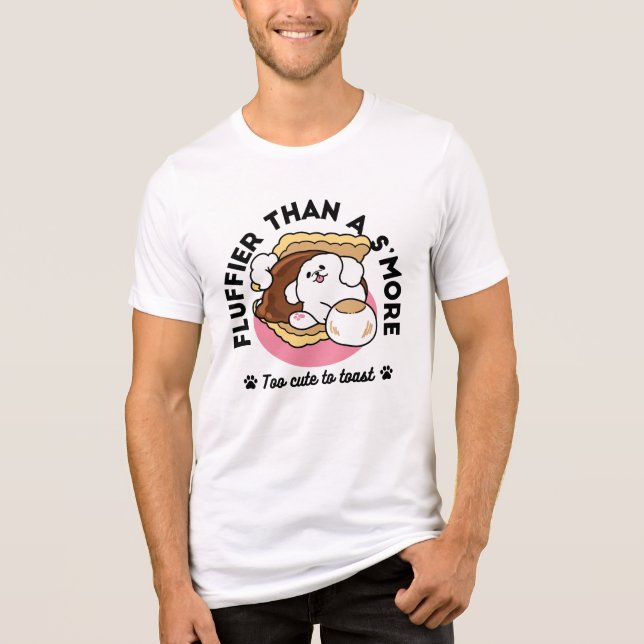 Fluffier Tha S’more - Cute Dog and Dessert Pun (Frente)