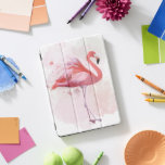 Fluffy Flamingo<br><div class="desc">"Fluffy Flamingo" por Fab Funky. Apresenta um flamingo solteiro no estilo de aquarela.</div>